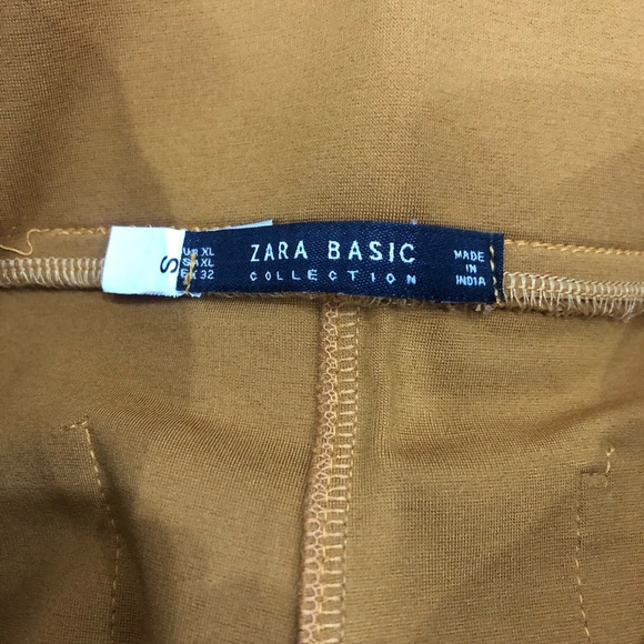 Full length tight pant 4 girls/ZARA Basic/mustard color smart:comfortable wear - Picture 3 of 5